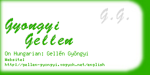 gyongyi gellen business card